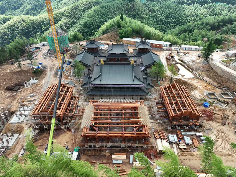 仿古建筑设计与施工图集，南峰寺功德院布局解析
